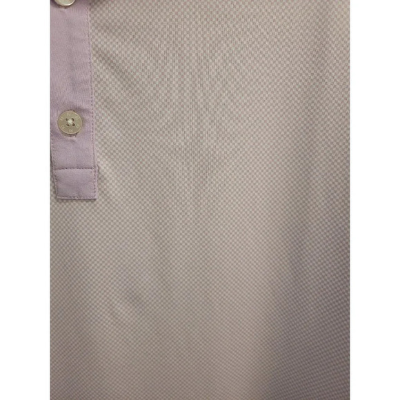 FootJoy FJ Mens Light Purple Sqaure Pattern Short Sleeve Polo Shirt Size XL - Picture 5 of 13